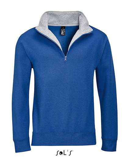 Sweatshirt mit Reissverschluss mit weißen Flexdruck - 41€