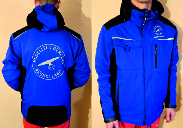 Softshell Winterjacke mit reflektierendem Druck - bis XL 110€ ab 2XL 120€